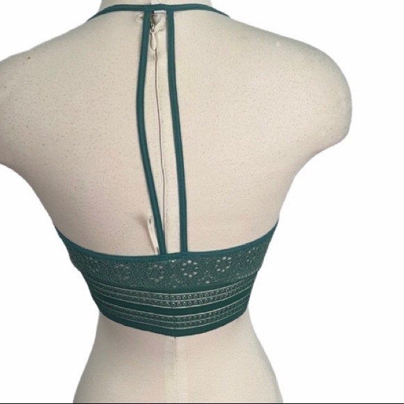 Anthropologie floreat green bralette sz- sm - Picture 3 of 7